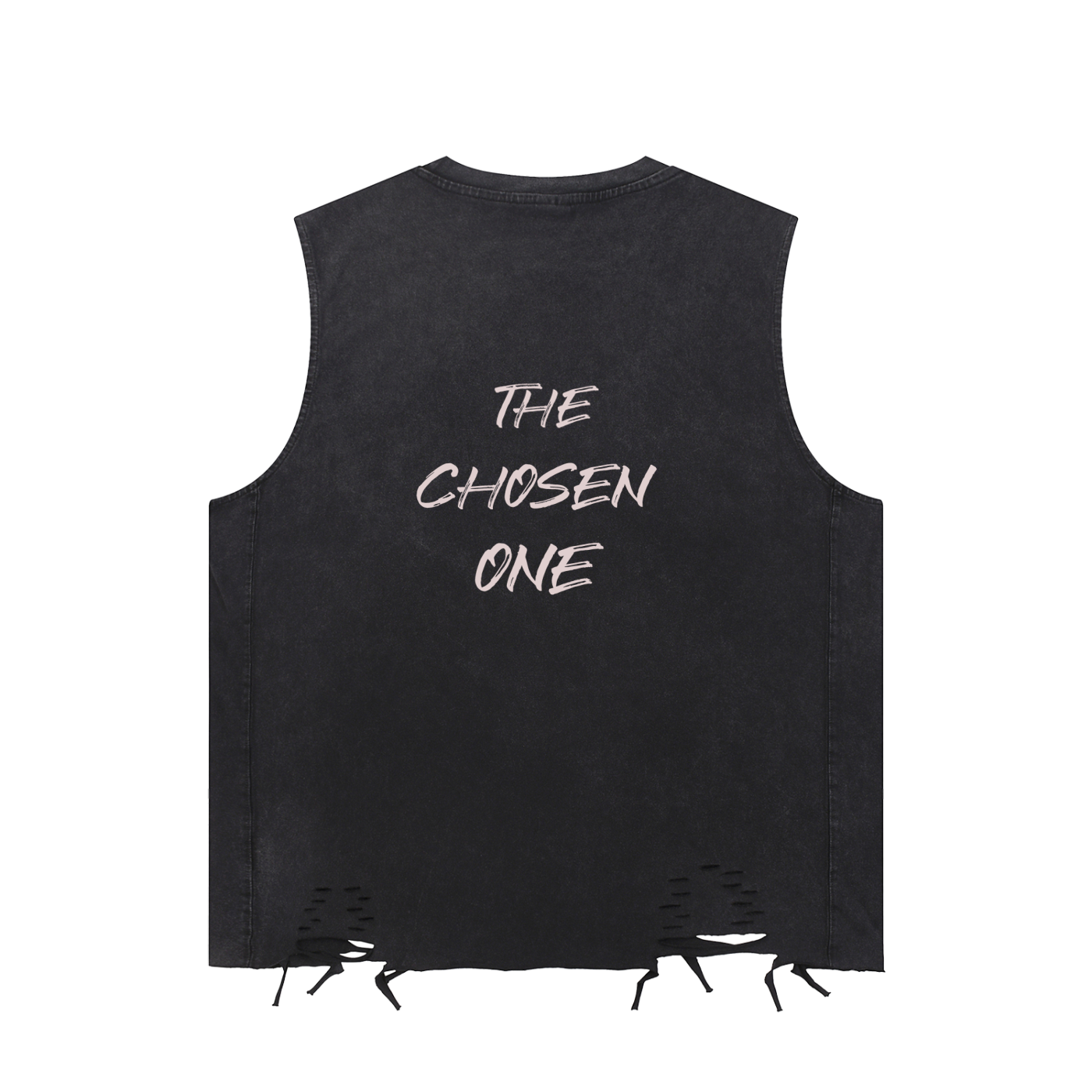 Snow Washed Raw-Hem Tank Top